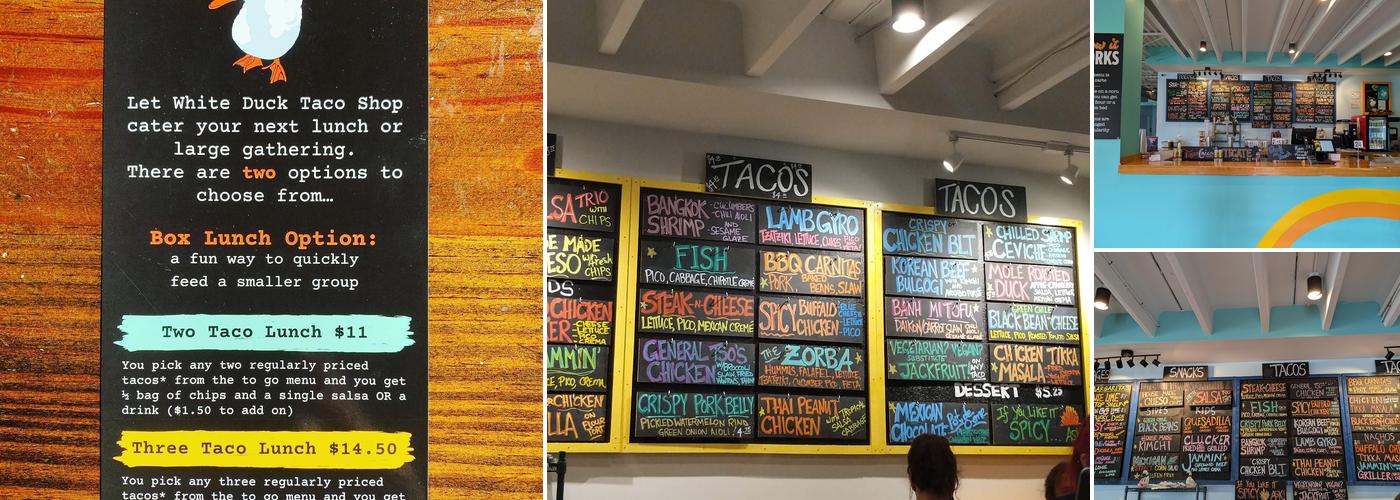 White Duck Taco Shop, Matthews Menu