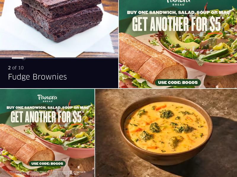 Panera Bread Menu