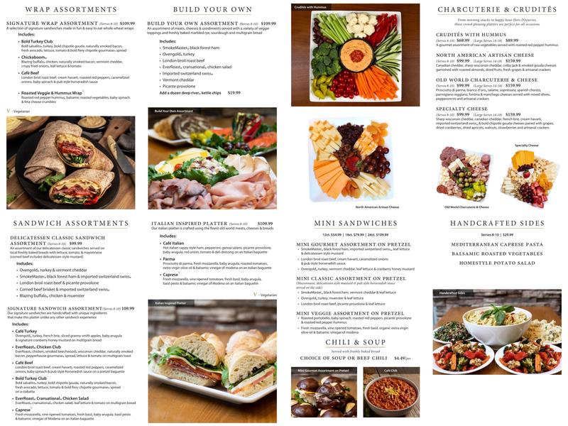 Boar's Head Cafe Menu