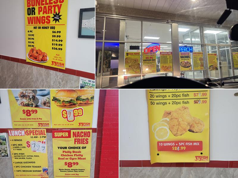JJ fish and chicken Menu