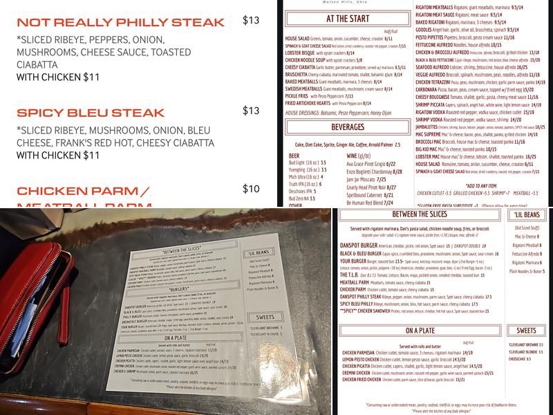 Danspot Menu