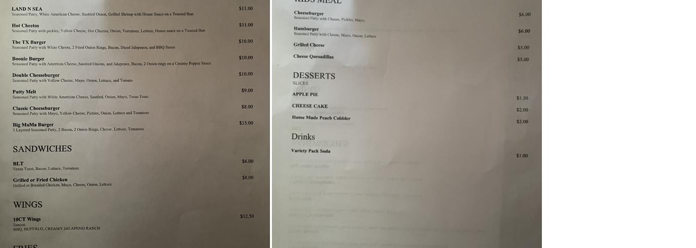 Grill max Menu