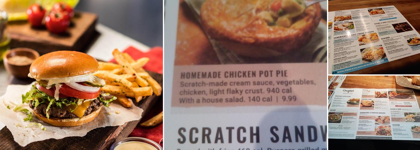 Cheddar's Scratch Kitchen Menu