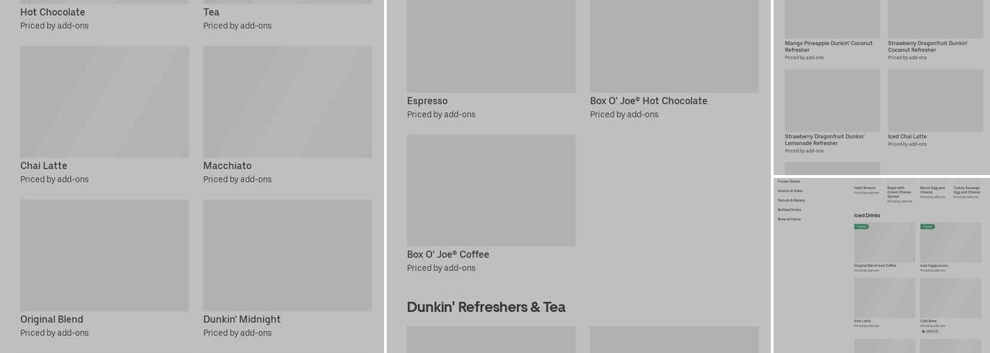 Dunkin' Menu