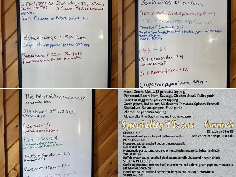 SmokeHouse Pizzeria Menu