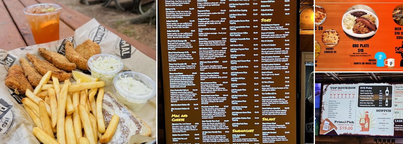 Primal Eats Menu