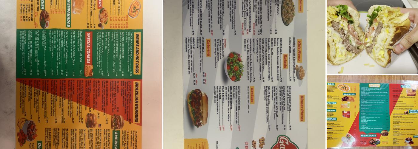Gauchão Burgers Menu