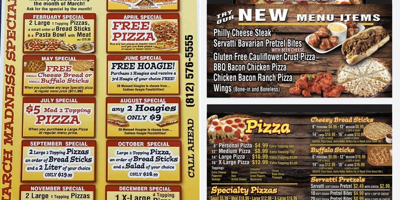 Máka Mia Pizza Menu