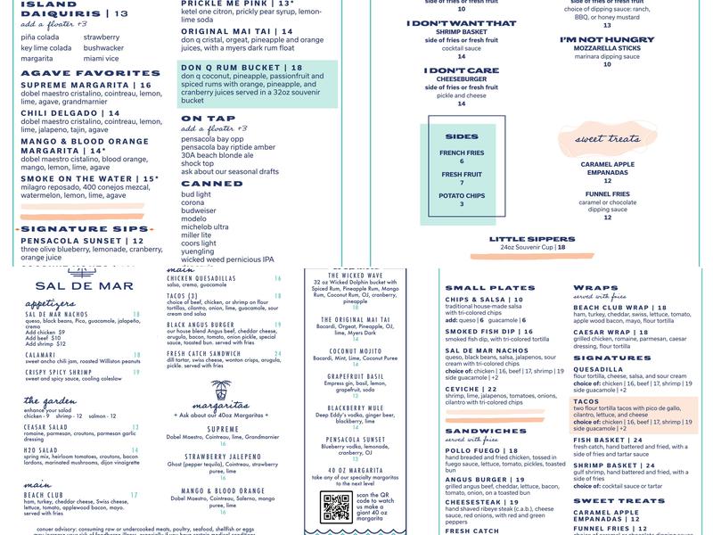 Sal de Mar Menu