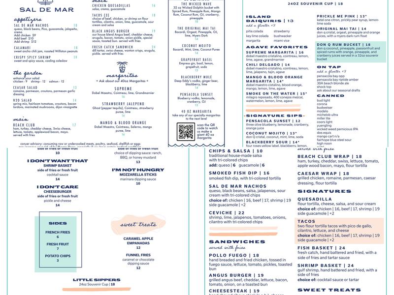 Sal de Mar Menu
