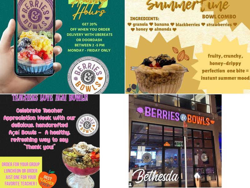 Berries & Bowls 4961 Elm St, Bethesda