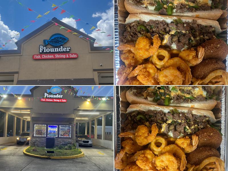 Mr flounder fish chicken shrimp