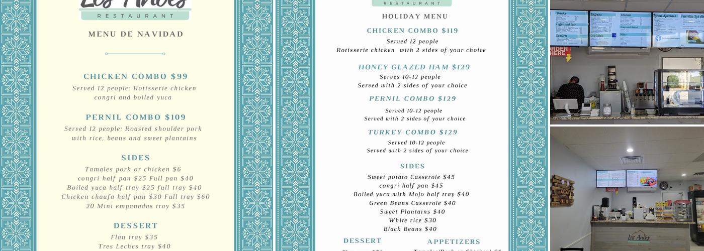 Los Andes Restaurant- Atlantic Blvd Menu
