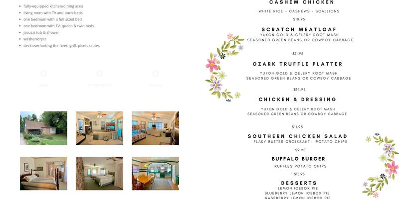 Boardwalk Bistro @ Arkansas House Menu