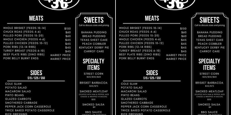 Orbit Smokehouse Menu