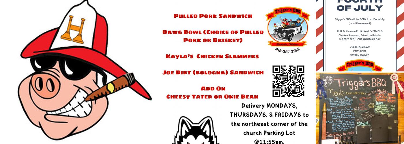 Trigger's BBQ Menu