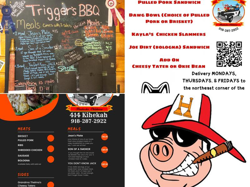 Trigger's BBQ Menu