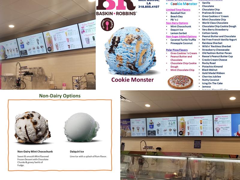 Baskin Robbins Menu