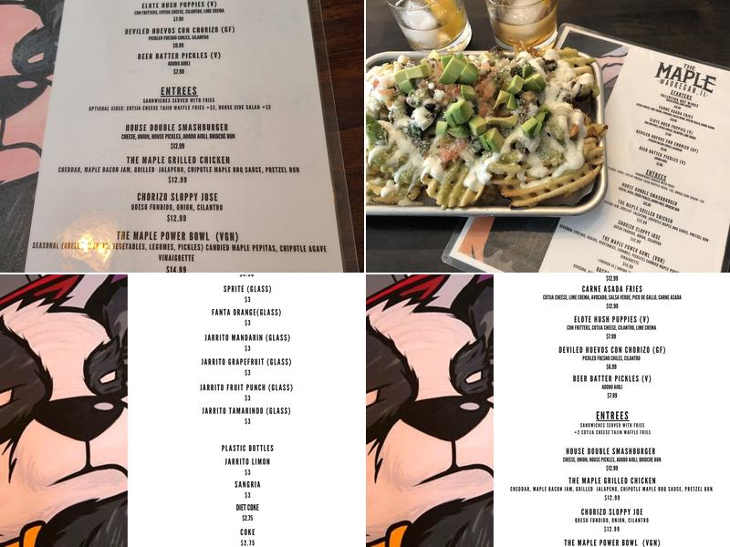 The Maple Menu