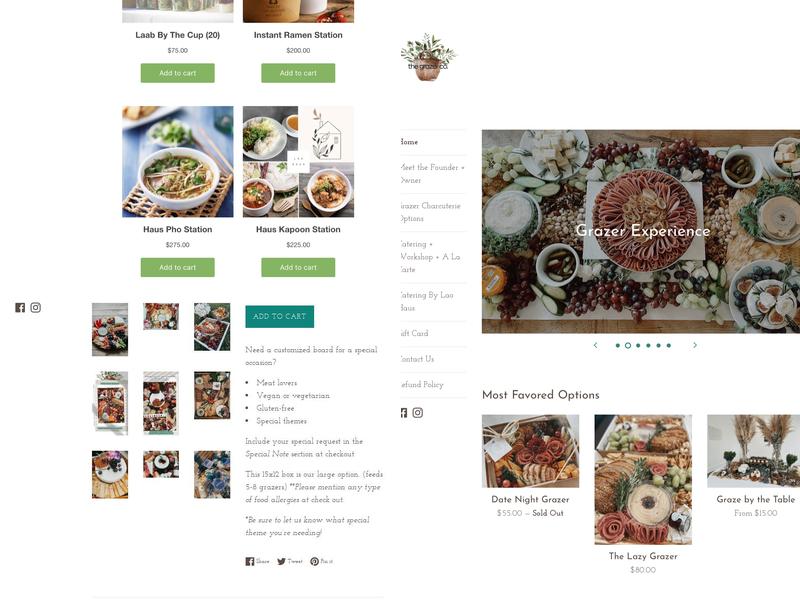 the grazer co. Menu
