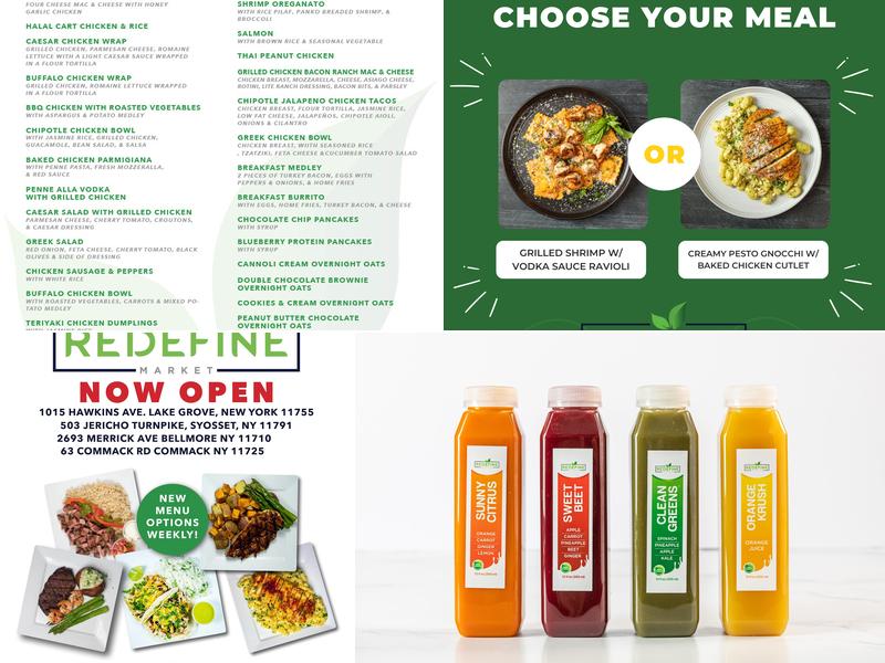 Redefine Meals Menu