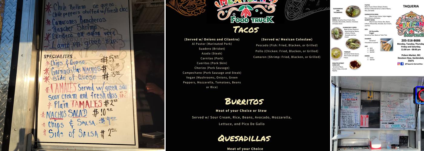 Taqueria Garnachitas Menu