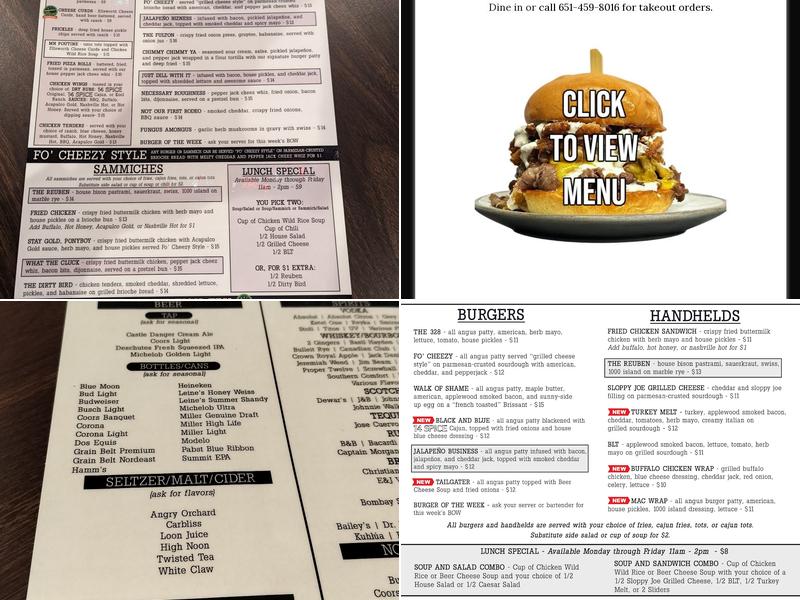 328 Grill Menu