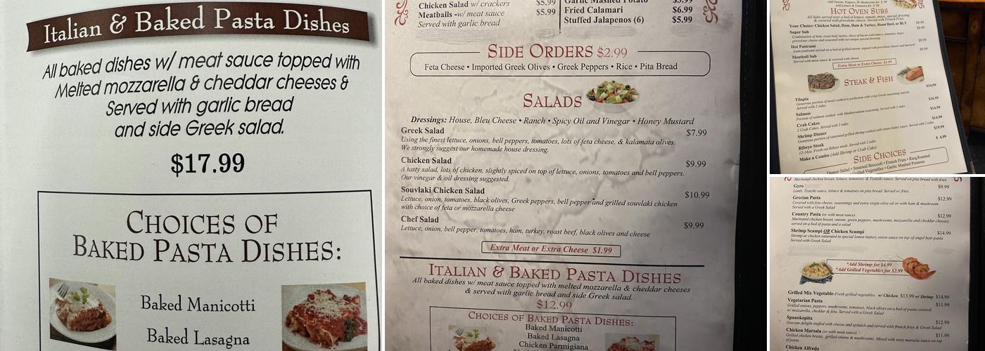 El Sherif's Restaurant and Lounge Menu