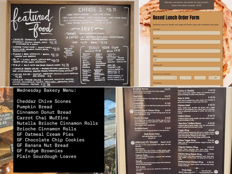 Brubaker's Café & Bakery Menu