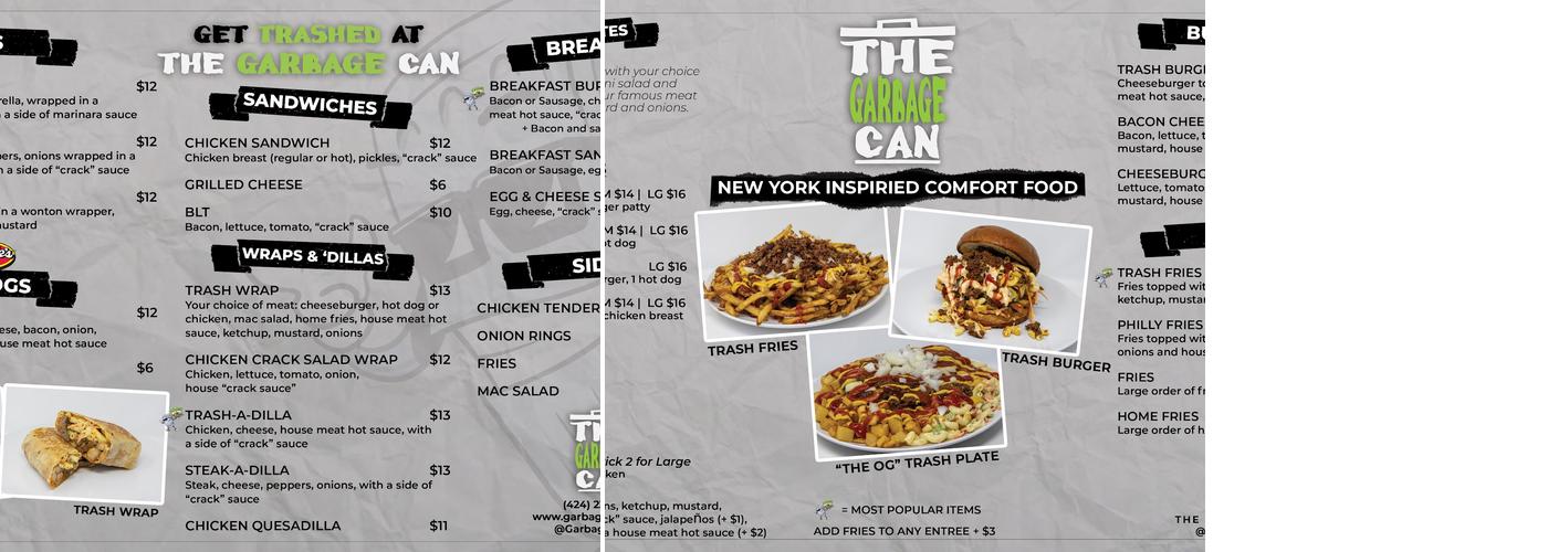 The Garbage Can Menu