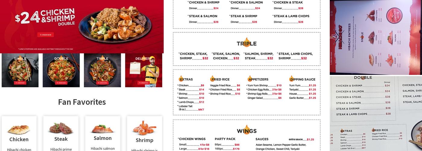 Hibachi Go Menu