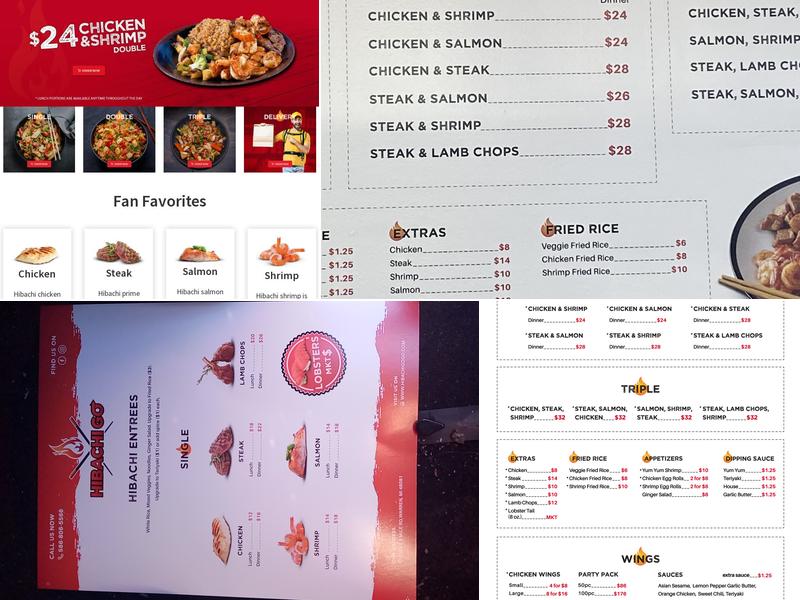 Hibachi Go Menu