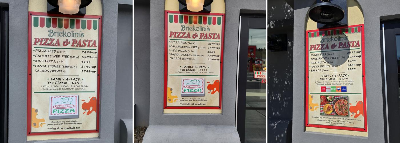 Brickolini’s Pizza & Pasta Menu