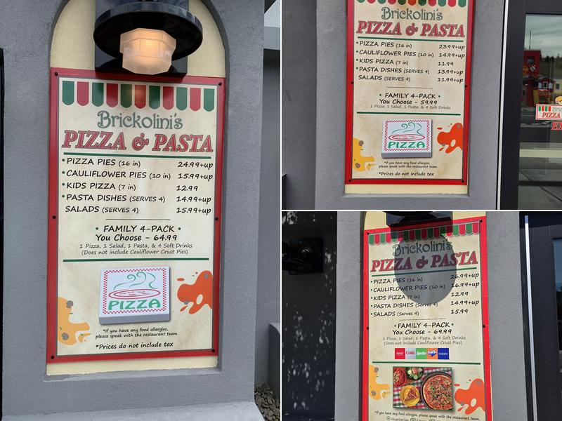 Brickolini’s Pizza & Pasta Menu