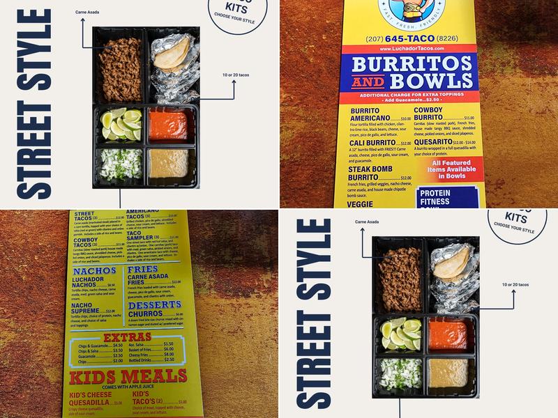 Luchador Tacos Menu