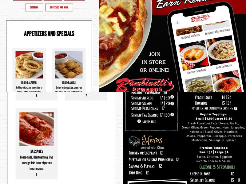 Bambinelli's Italian Restaurant Menu