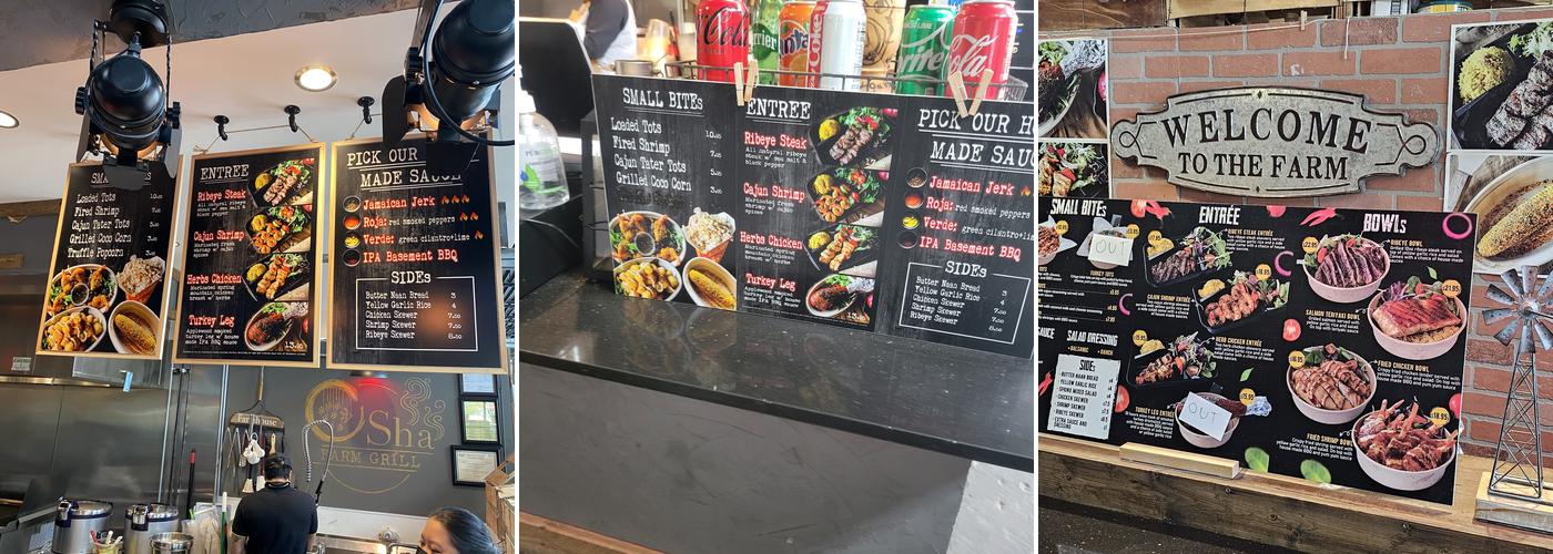 Farm Grill at The Works Menu