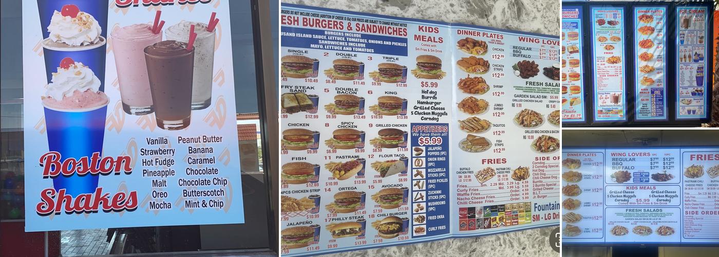 Frosty Drive-In Menu