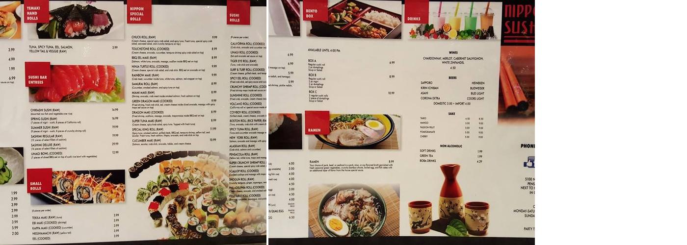 Nippon Express Menu