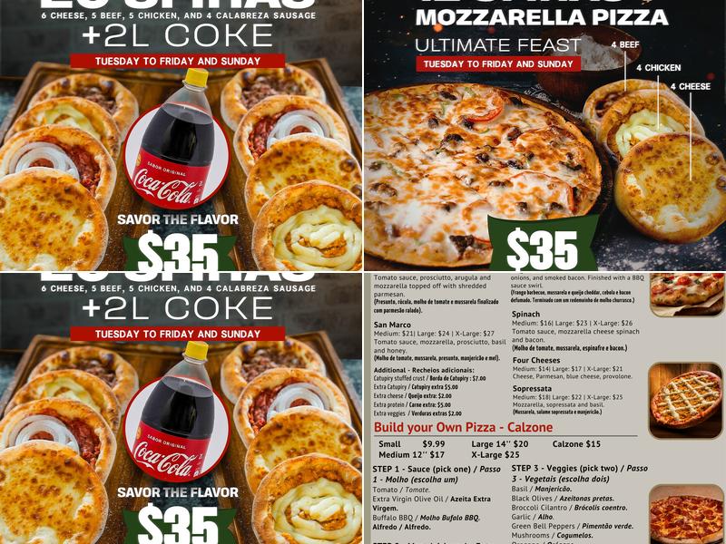 Chello's Pizza Menu