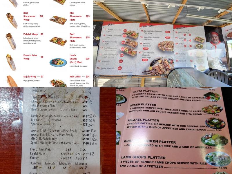 Damascus Kitchen Menu