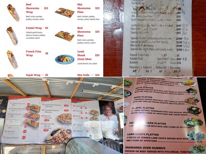 Damascus Kitchen Menu