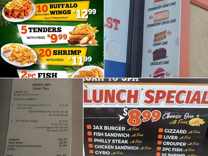 Tunis Fresh 'N Fast Menu