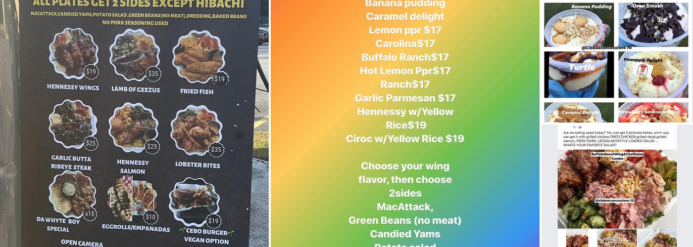 Cleveland’s Concessions LLC Menu