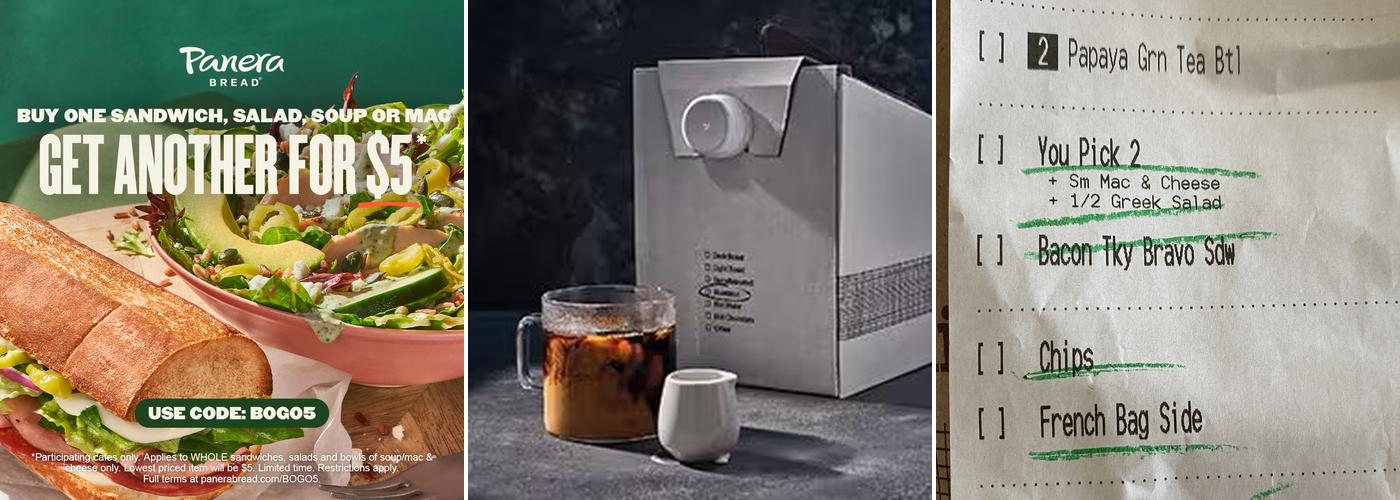 Panera Bread Menu
