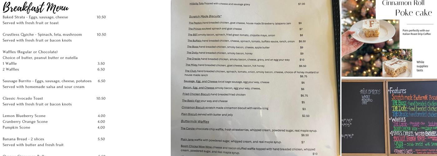 Buttermilk Biscuit Company & Coffee Shop Menu