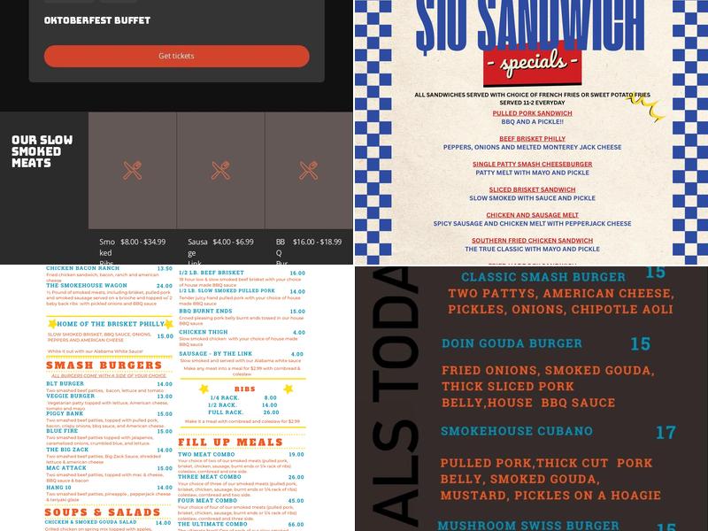 Zack's BBQ Menu