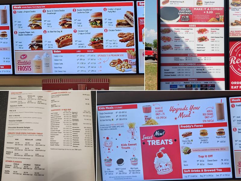 Freddy's Frozen Custard & Steakburgers Menu
