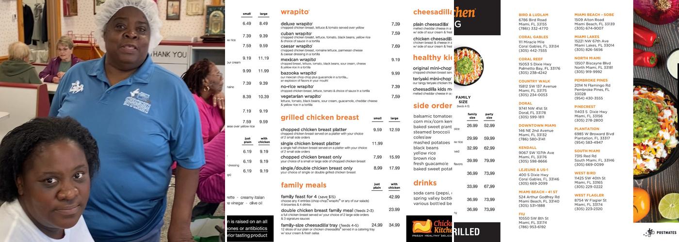Chicken Kitchen Menu