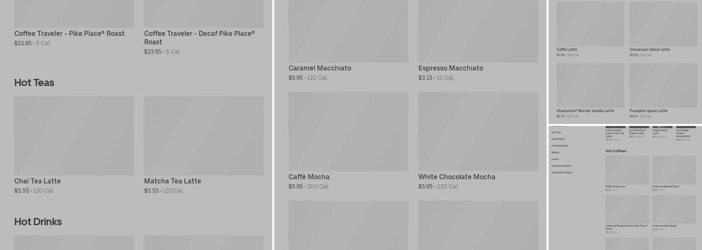 Starbucks Menu